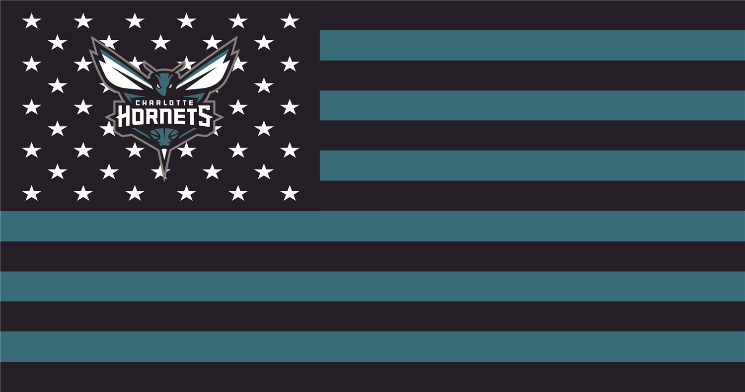 Charlotte Hornets Flags iron on heat transfer